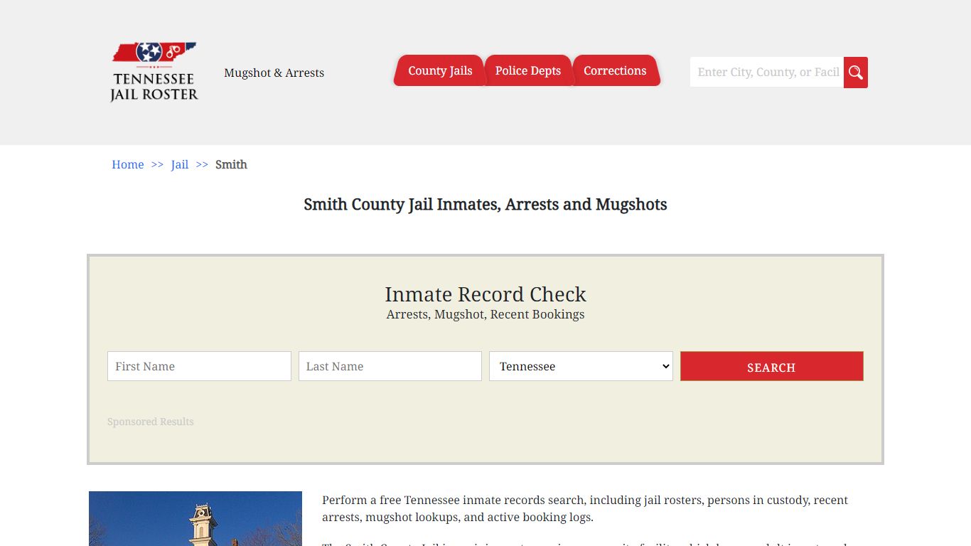 Smith County Jail Inmates, Arrests and Mugshots